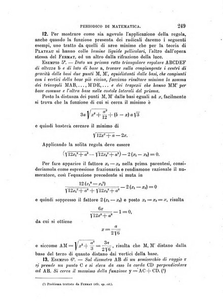 Periodico di matematica per l'insegnamento secondario