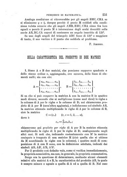 Periodico di matematica per l'insegnamento secondario