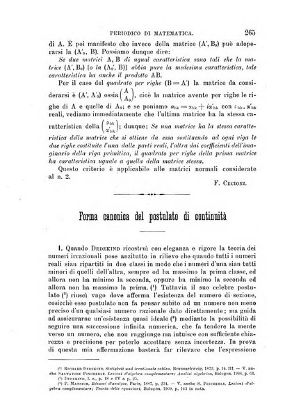 Periodico di matematica per l'insegnamento secondario