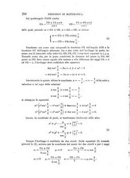 Periodico di matematica per l'insegnamento secondario