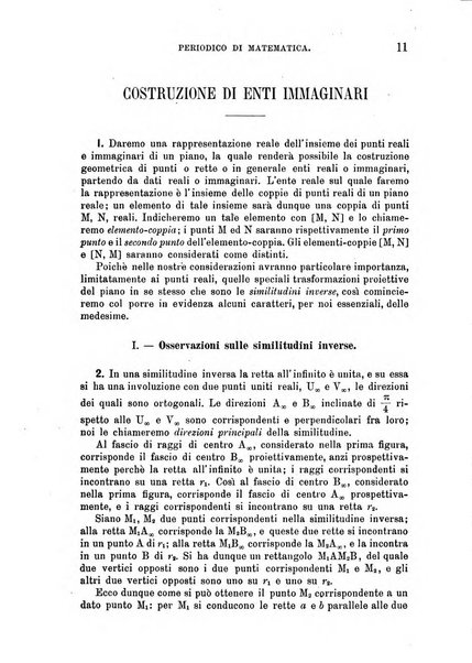 Periodico di matematica per l'insegnamento secondario