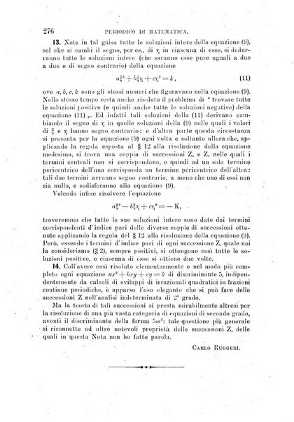 Periodico di matematica per l'insegnamento secondario