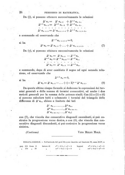 Periodico di matematica per l'insegnamento secondario