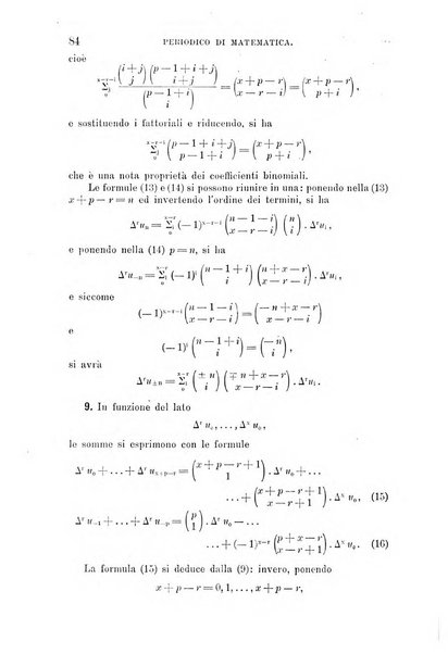 Periodico di matematica per l'insegnamento secondario