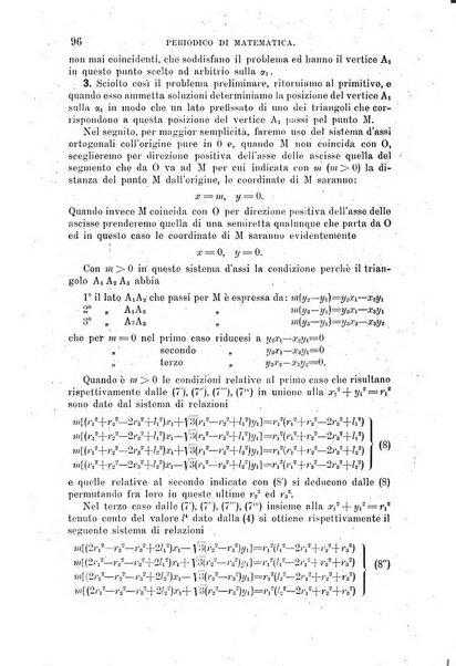 Periodico di matematica per l'insegnamento secondario