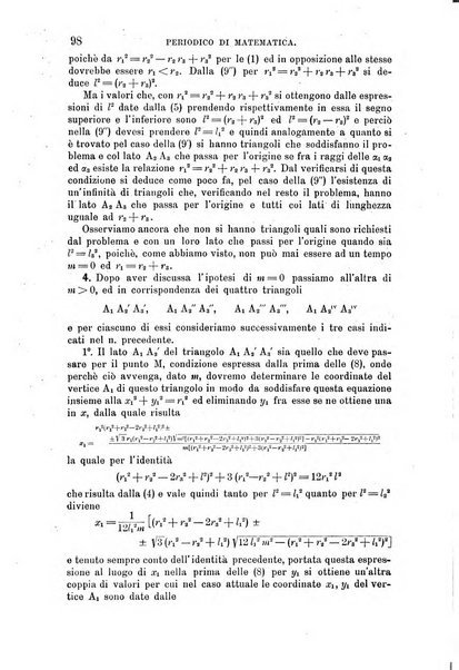 Periodico di matematica per l'insegnamento secondario