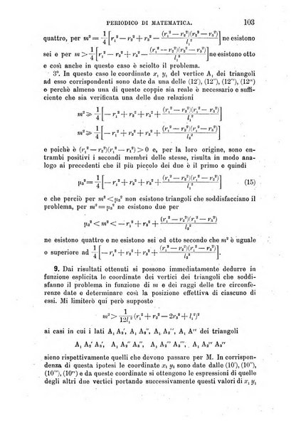 Periodico di matematica per l'insegnamento secondario