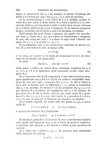 Periodico di matematica per l'insegnamento secondario