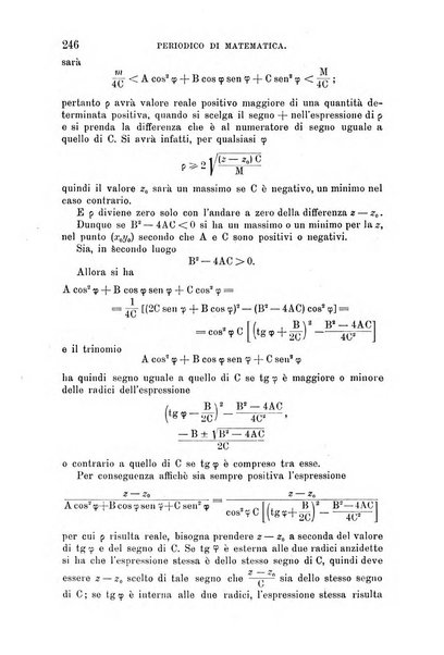 Periodico di matematica per l'insegnamento secondario