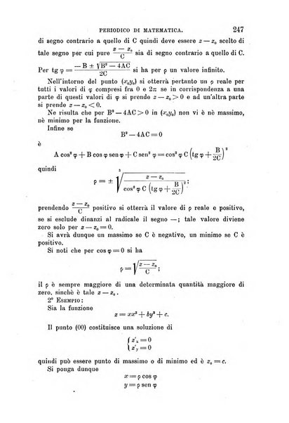 Periodico di matematica per l'insegnamento secondario