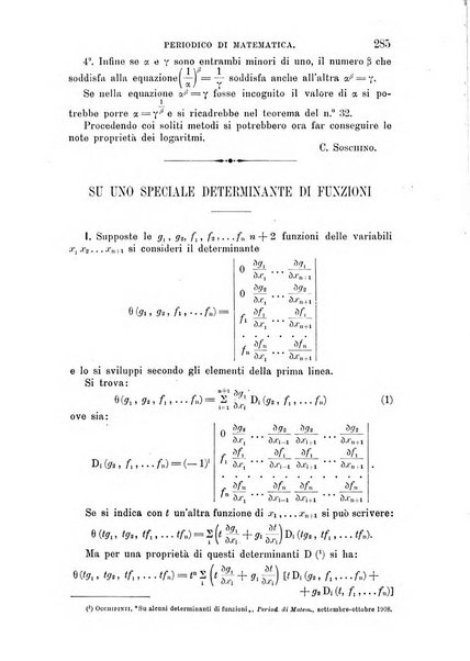 Periodico di matematica per l'insegnamento secondario