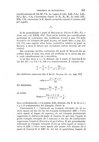 Periodico di matematica per l'insegnamento secondario