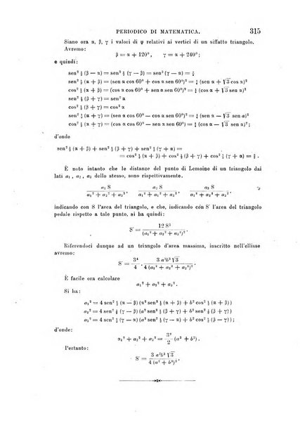 Periodico di matematica per l'insegnamento secondario