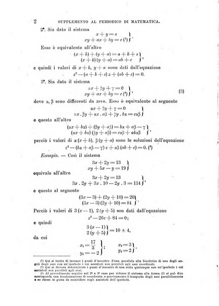 Periodico di matematica per l'insegnamento secondario