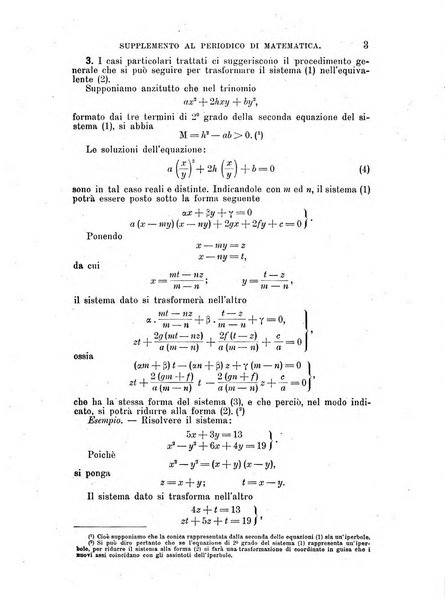 Periodico di matematica per l'insegnamento secondario