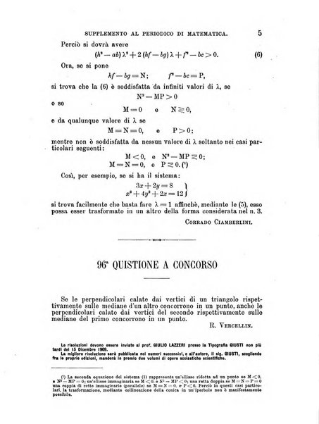 Periodico di matematica per l'insegnamento secondario