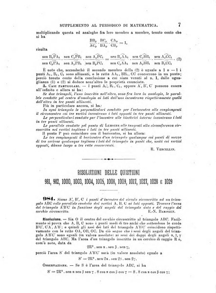 Periodico di matematica per l'insegnamento secondario