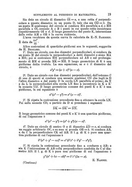 Periodico di matematica per l'insegnamento secondario