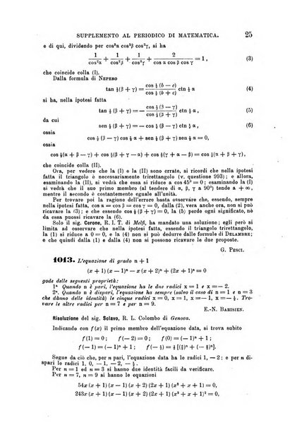 Periodico di matematica per l'insegnamento secondario