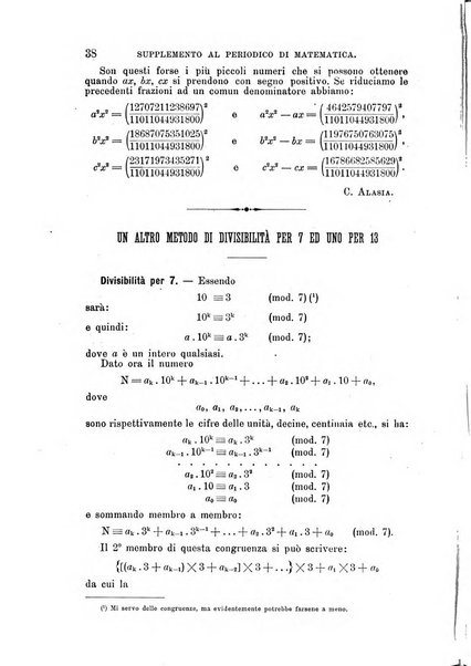 Periodico di matematica per l'insegnamento secondario