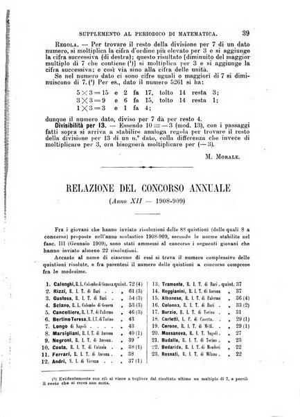 Periodico di matematica per l'insegnamento secondario