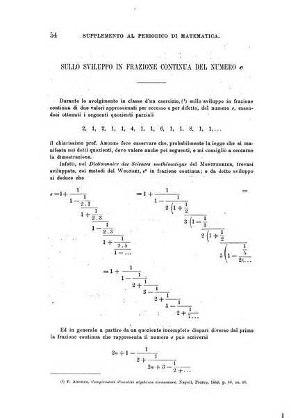 Periodico di matematica per l'insegnamento secondario