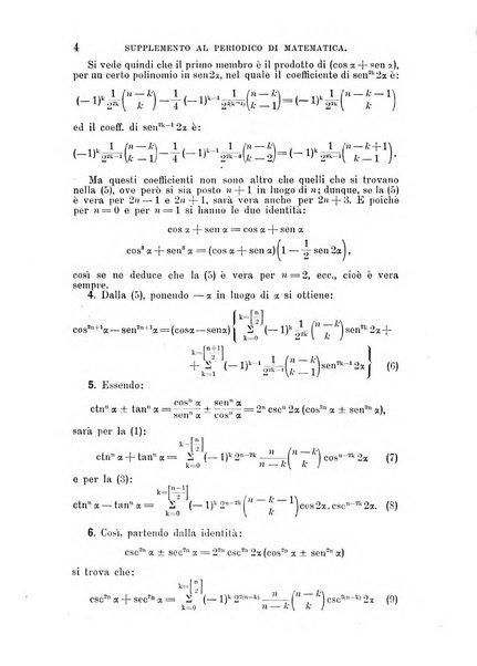 Periodico di matematica per l'insegnamento secondario