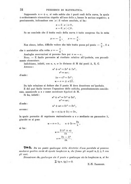 Periodico di matematica per l'insegnamento secondario