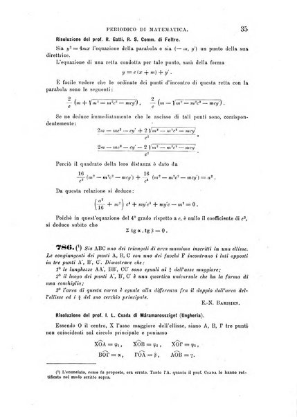 Periodico di matematica per l'insegnamento secondario