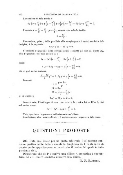 Periodico di matematica per l'insegnamento secondario