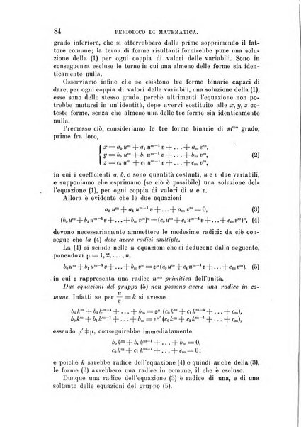 Periodico di matematica per l'insegnamento secondario