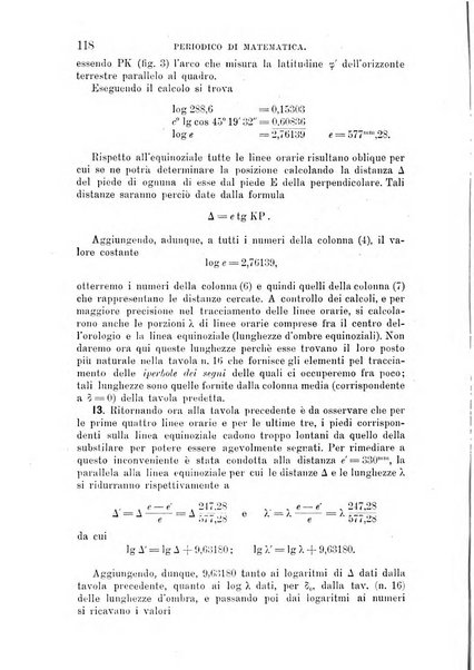 Periodico di matematica per l'insegnamento secondario