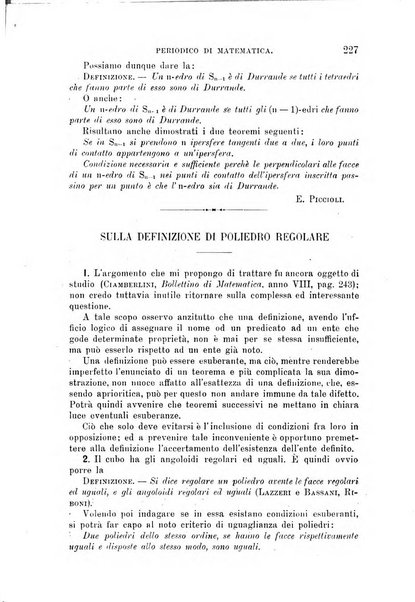 Periodico di matematica per l'insegnamento secondario