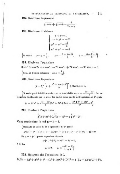 Periodico di matematica per l'insegnamento secondario