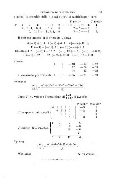 Periodico di matematica per l'insegnamento secondario