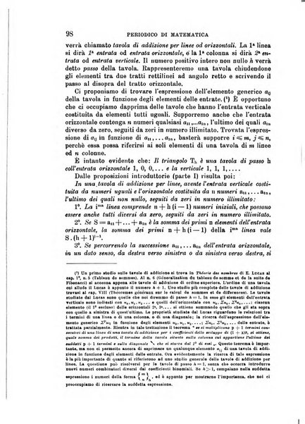 Periodico di matematica per l'insegnamento secondario