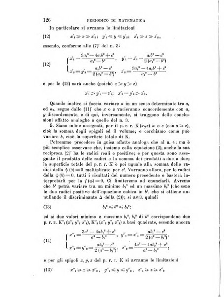 Periodico di matematica per l'insegnamento secondario