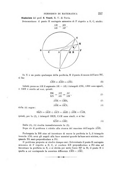 Periodico di matematica per l'insegnamento secondario