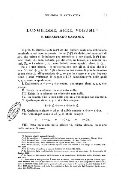 Periodico di matematica per l'insegnamento secondario