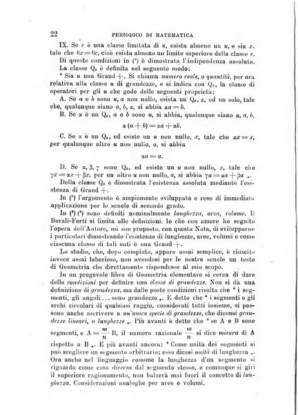 Periodico di matematica per l'insegnamento secondario