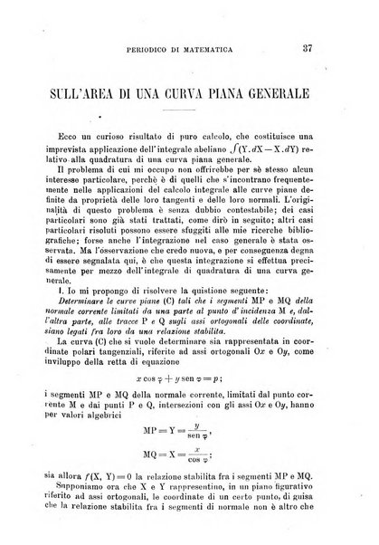 Periodico di matematica per l'insegnamento secondario