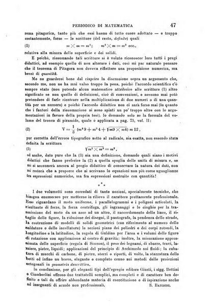 Periodico di matematica per l'insegnamento secondario