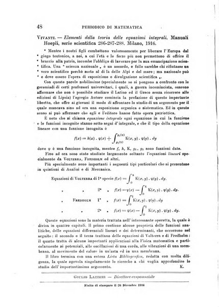 Periodico di matematica per l'insegnamento secondario