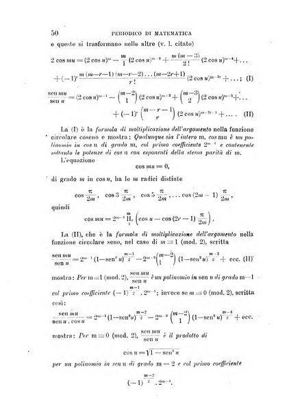 Periodico di matematica per l'insegnamento secondario