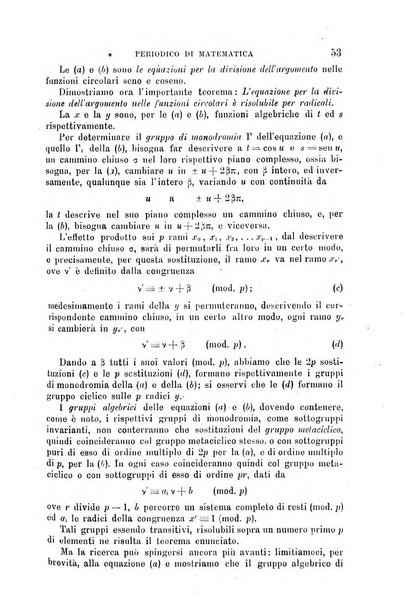 Periodico di matematica per l'insegnamento secondario