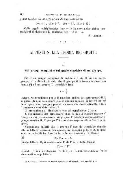 Periodico di matematica per l'insegnamento secondario