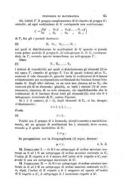 Periodico di matematica per l'insegnamento secondario