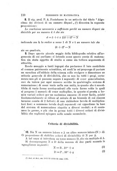 Periodico di matematica per l'insegnamento secondario