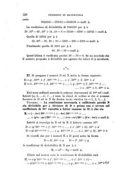 Periodico di matematica per l'insegnamento secondario