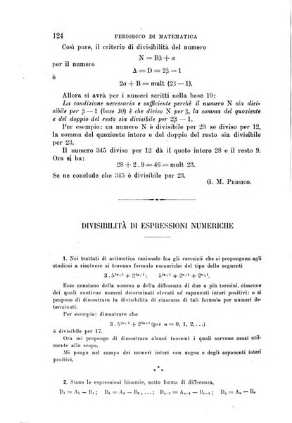 Periodico di matematica per l'insegnamento secondario